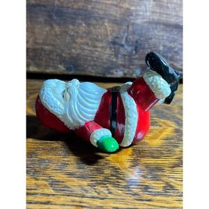 Vintage 1985 George Good Santa Claus Figurine Reclining Christmas Decor 3 Inch